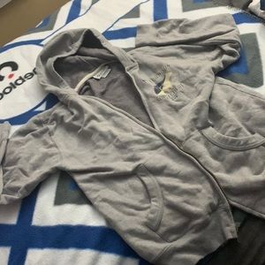 Gray Mohegan sun casino zip up hoodie